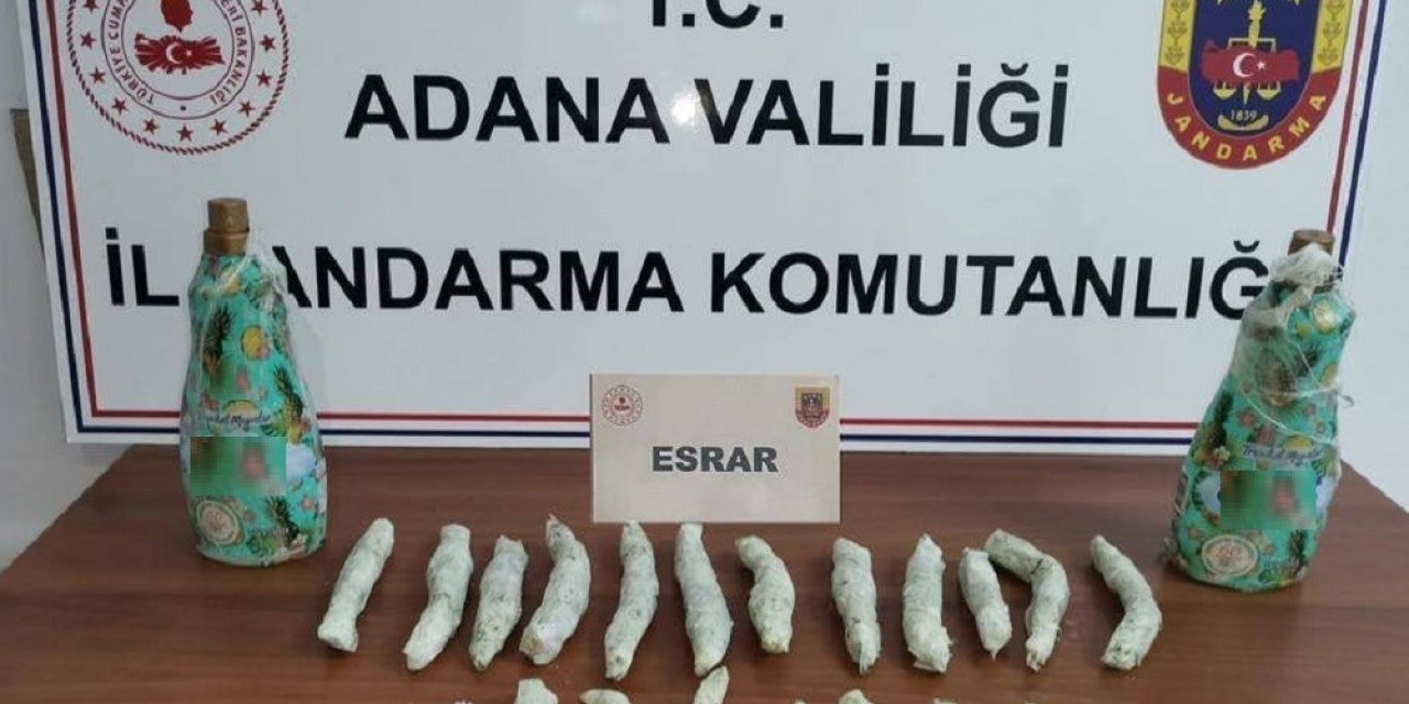 Deterjan kutusundan 20 paket esrar çıktı