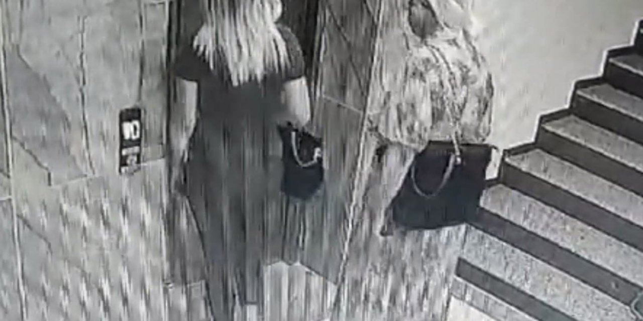 Keşif yaptıkları apartmandan ayakkabı çaldılar