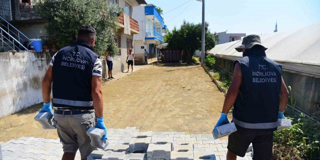 İncirliova Belediyesi’nin yol hamlesi sürüyor