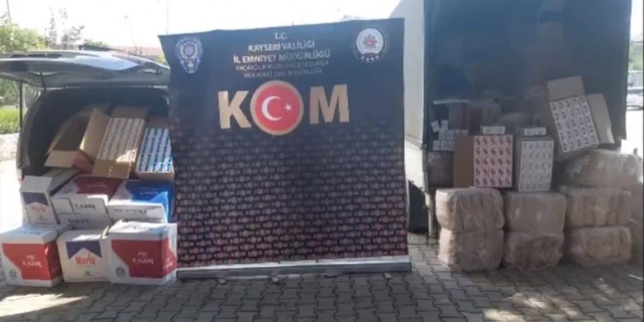 Depoya yapılan baskında 1 milyon adet boş makaron ele geçirildi