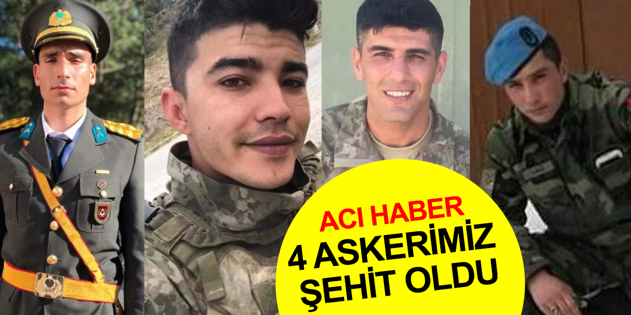 Pençe Kilit Operasyon bölgesinden acı haber! 4 askerimiz şehit oldu