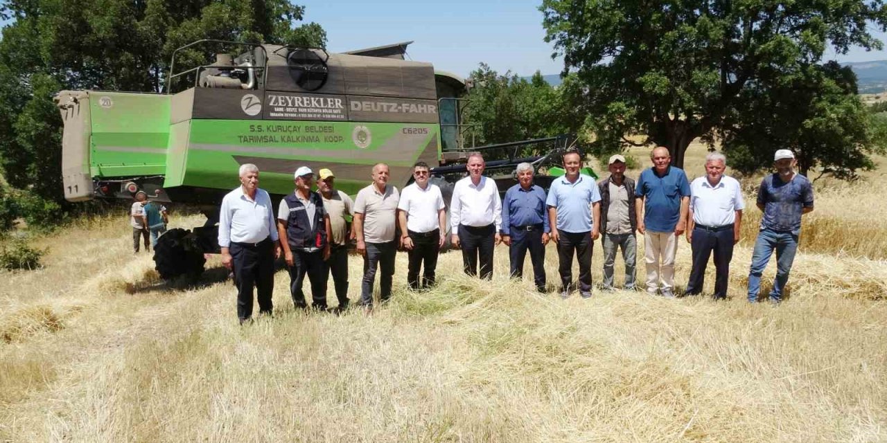 Tavşanlı’nın Kuruçay beldesinde ’Harman kaldırma’ etkinliği