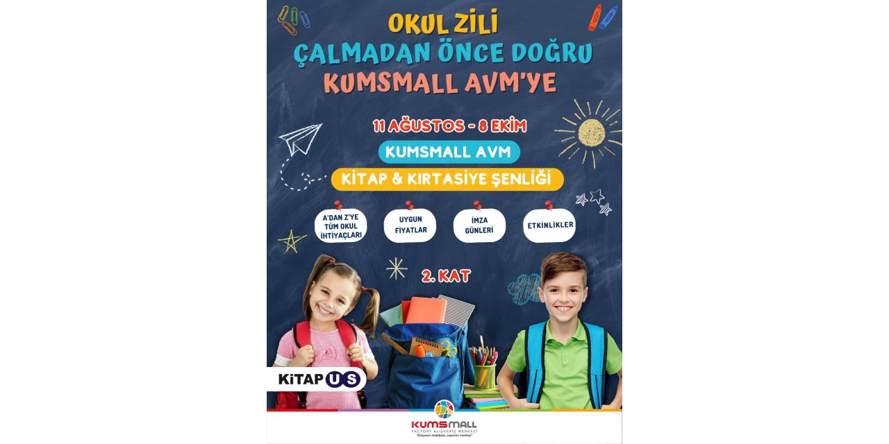 Okul Alışverişi KUMSMALL AVM’de Yapılır