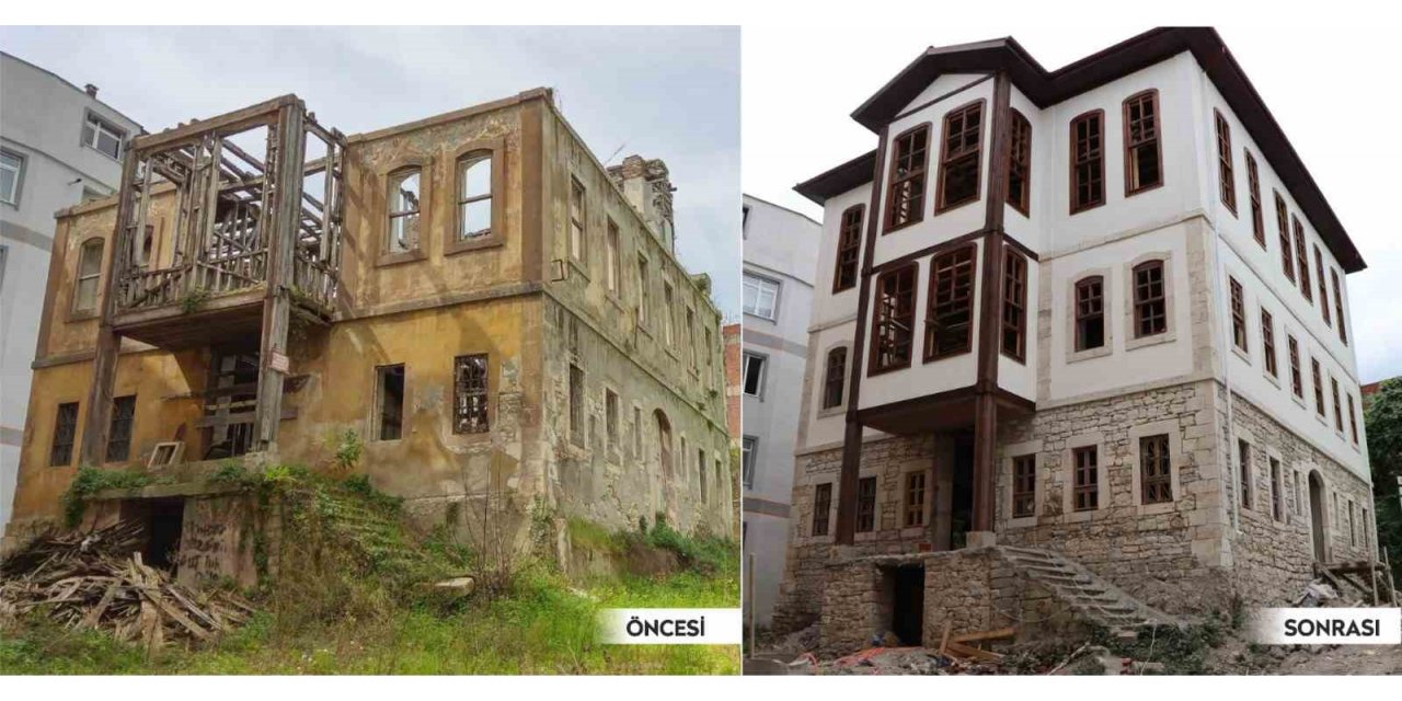 Tarihi konak gün yüzüne çıktı