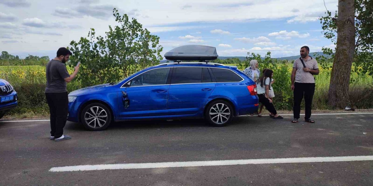 Keşan’da zincirleme trafik kazasında 4 kişi yaralandı