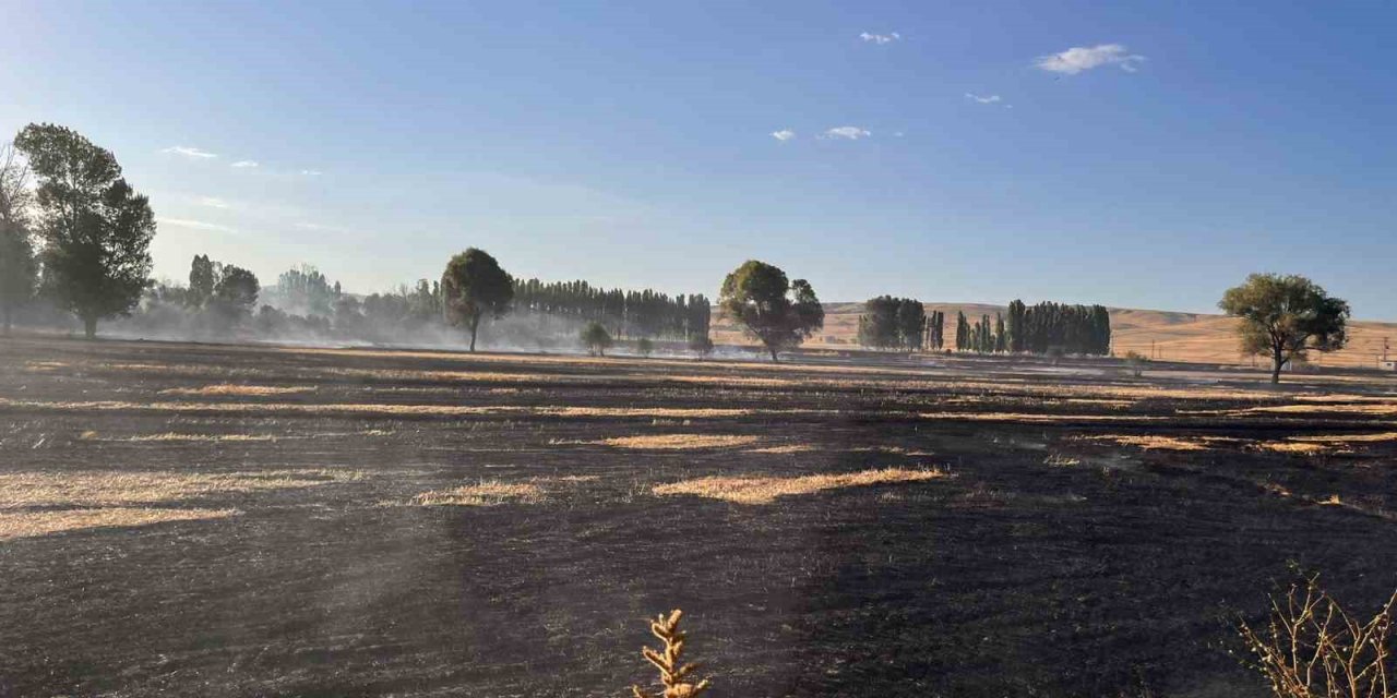 Yozgat’ta 500 dönüm buğday ekili alan 10 dakikada yandı