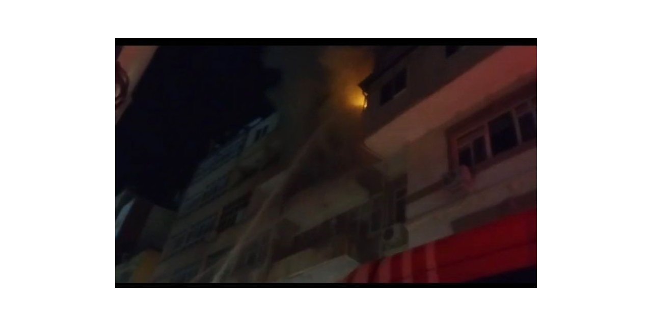 Baygın kadını alevlerin arasından böyle kurtardılar