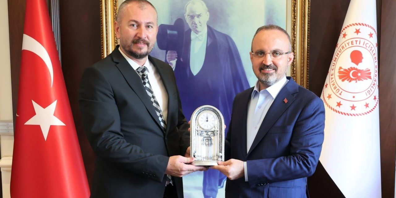 EGİOSB Müdürü Altınok, İçişleri Bakan Yardımcısı Turan’ı, OSB süreci hakkında bilgilendirdi