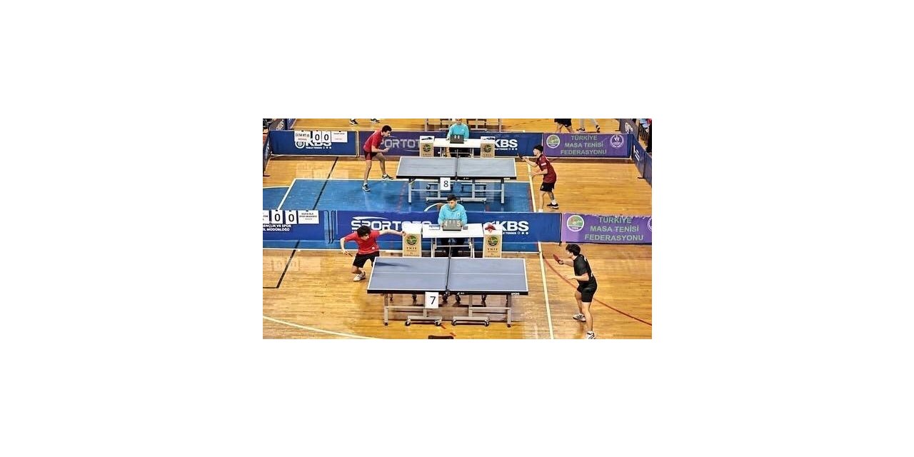 Masa tenisi finalinde 122 sporcu ter dökecek