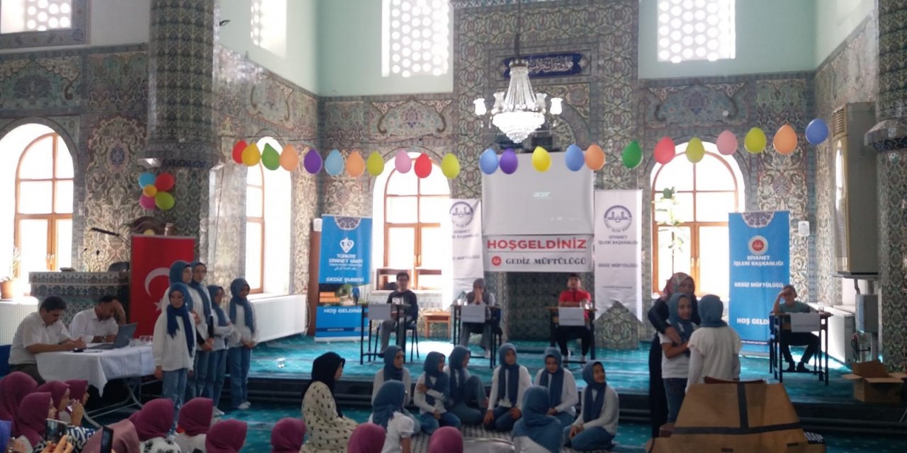 Gediz’de Yaz Kur’an Kursu kapanış programı düzenlendi