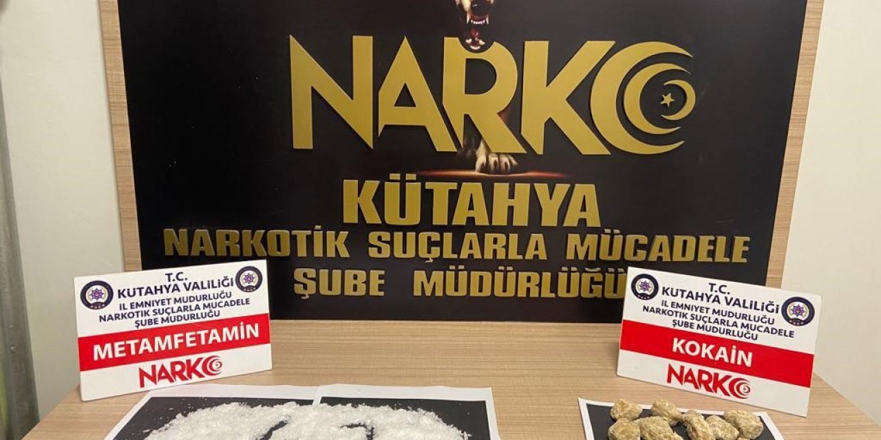 Kütahya’da uygulama noktasında durdurulan araçta uyuşturucu ele geçirildi