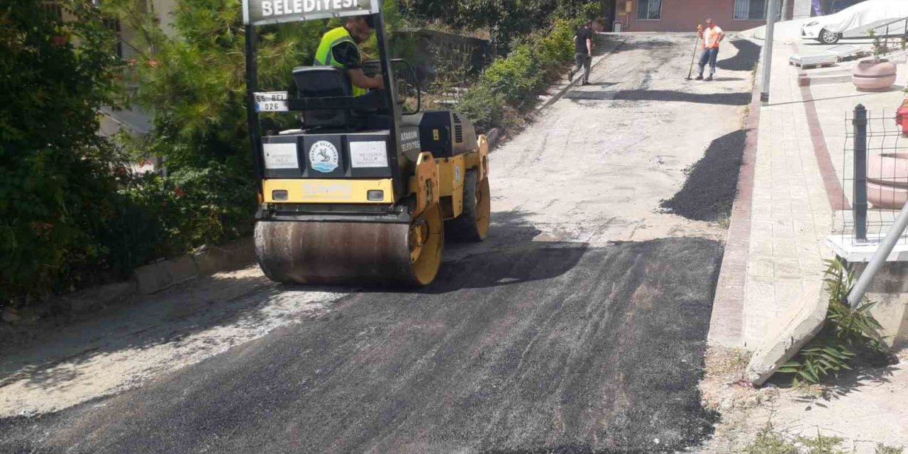 Atakum’da yol bakım çalışması