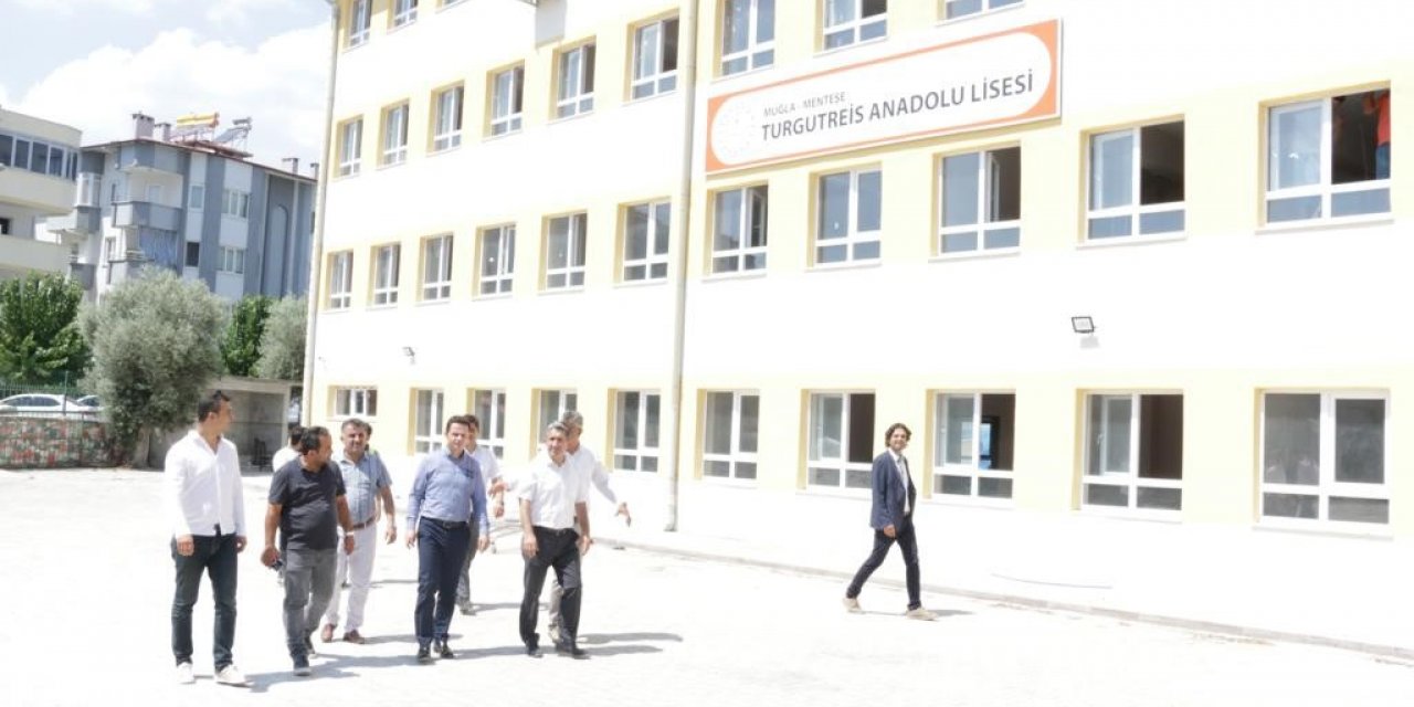 Muğla Turgutreis Anadolu Lisesi yeni görünümüne kavuştu