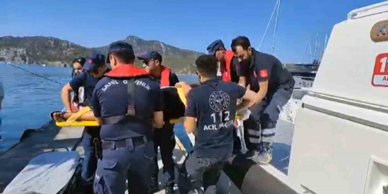Sahil Güvenlikten Marmaris’te tıbbi tahliye