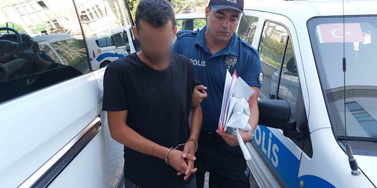 Kaçan güvercinin peşinden gittiği inşaatta hırsızlık yaptı