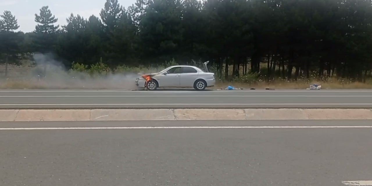 Serinlemek için denize giderken alevlerin içinde kalmaktan son anda kurtuldular