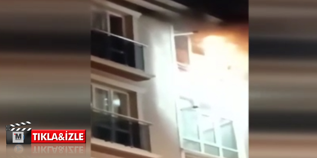 Ankara’da 4 katlı apartmanda korkutan yangın