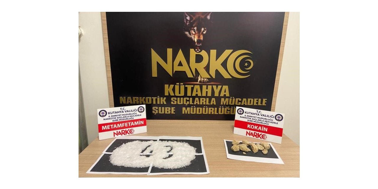 Kütahya’da uyuşturucuyla yakalanan şüpheli tutuklandı