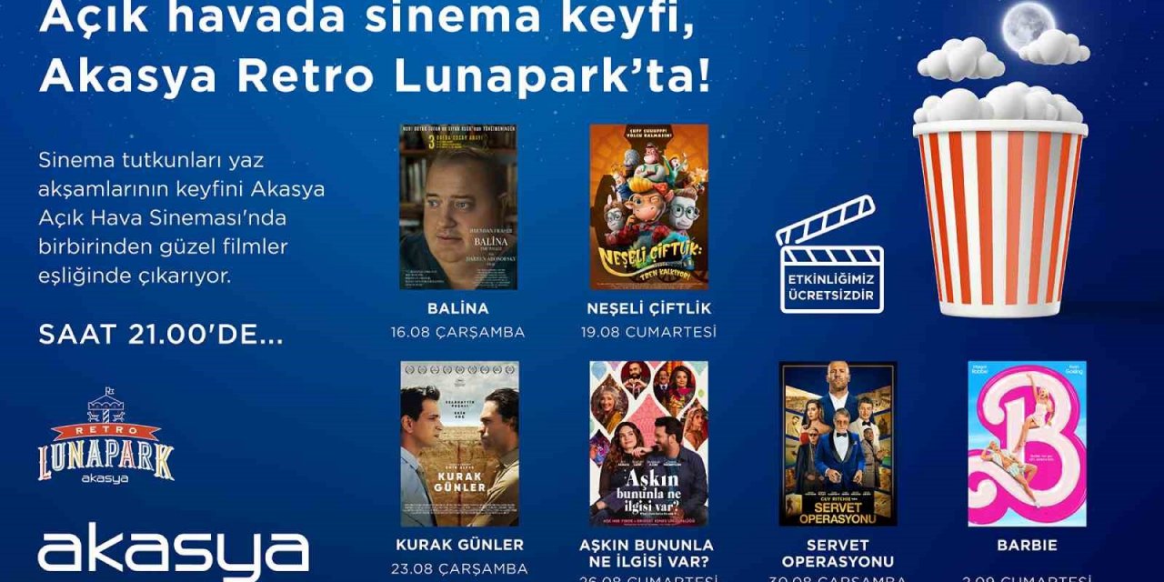 Akasya Açık Hava Sineması için geri sayım başladı