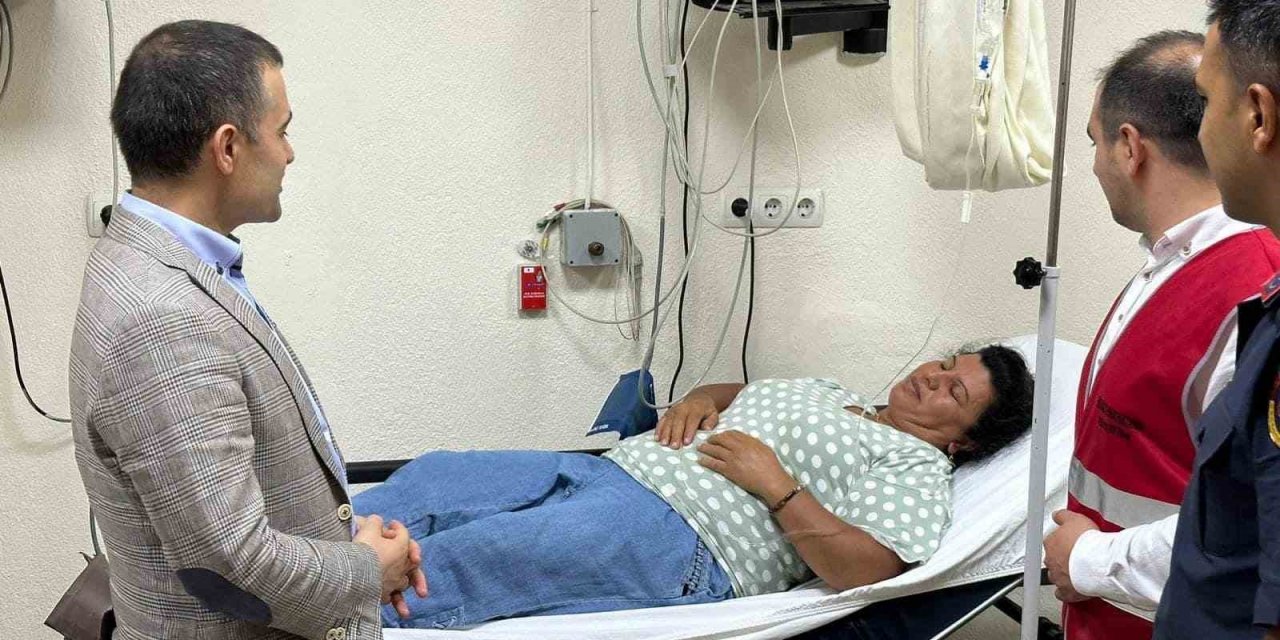 Kaymakam Bilici yaralıları hastanede ziyaret etti