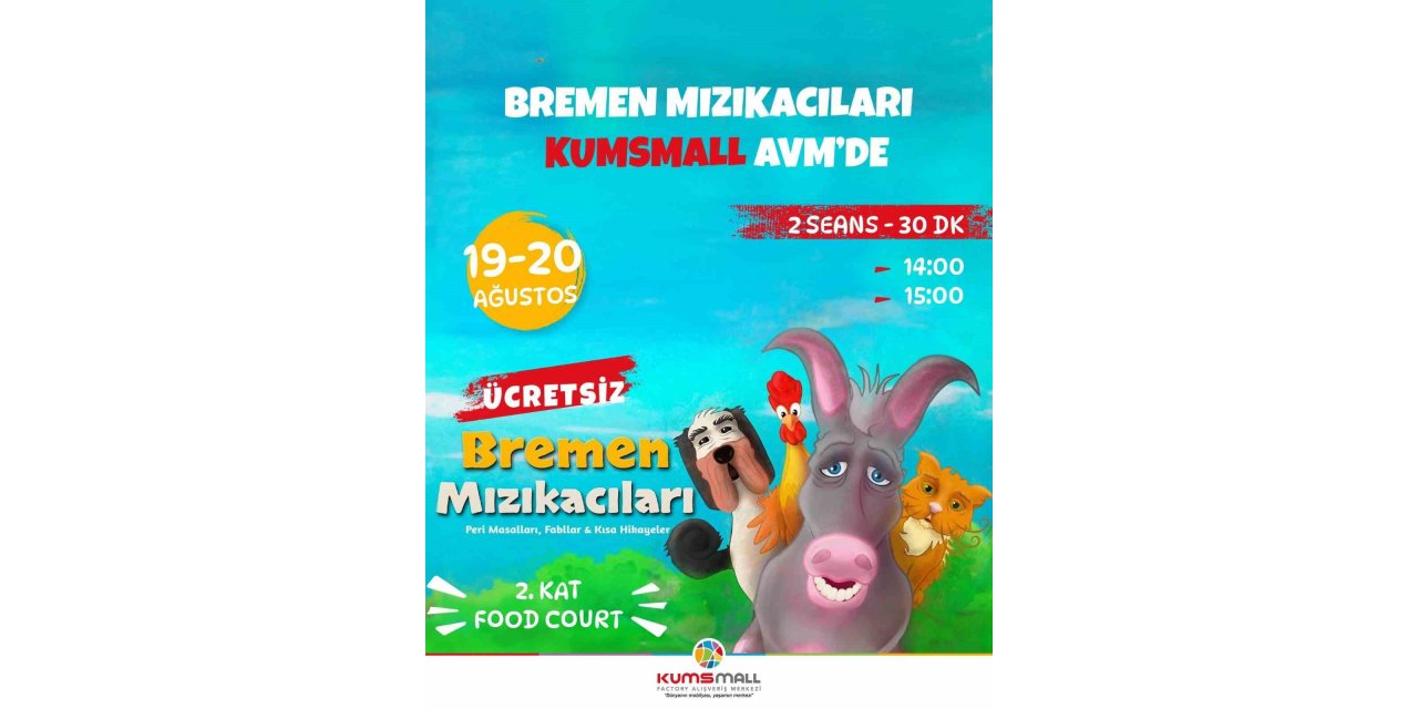 Çocuklar bu hafta da KUMSMALL AVM’de olacak