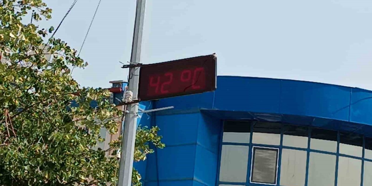 O ilçede termometreler 42 dereceye gösterdi