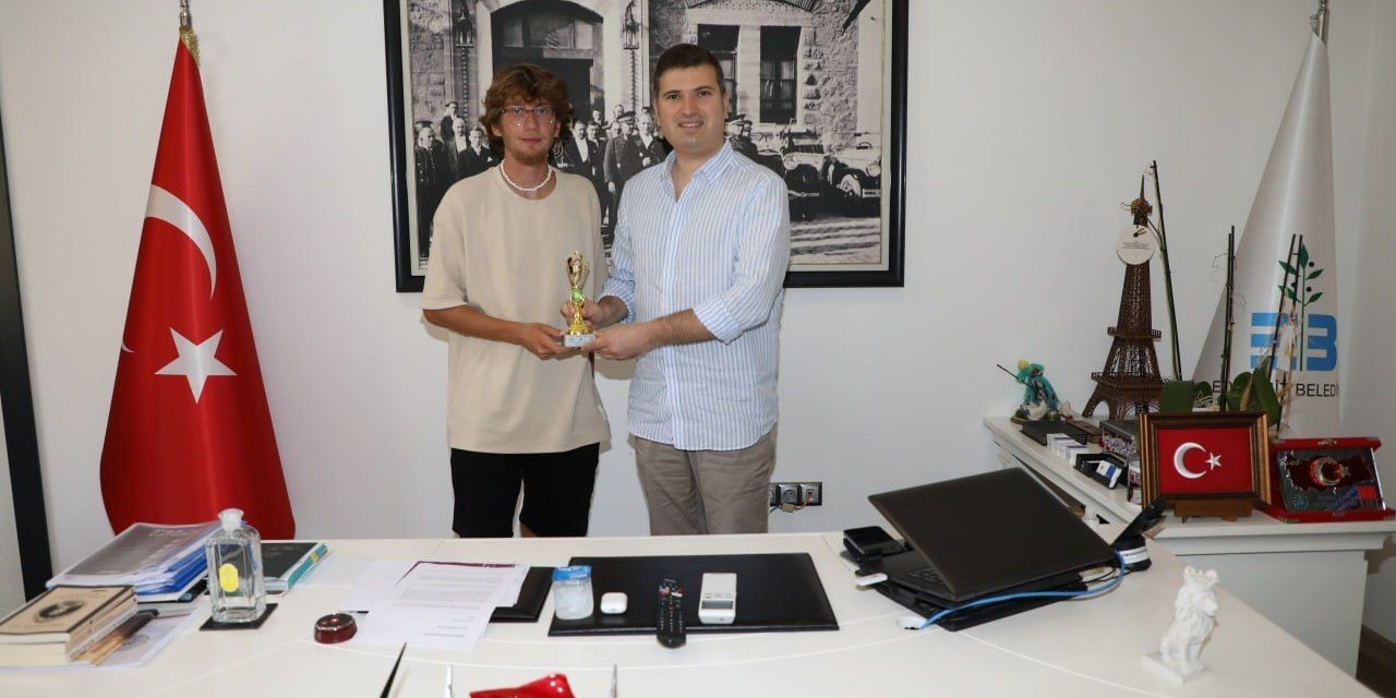 Tayfun Canlı, şampiyon ile buluştu