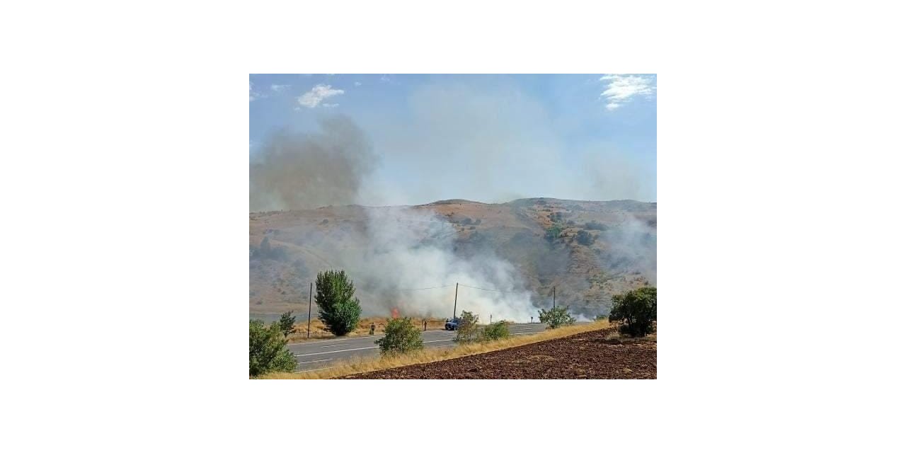 Tunceli’de otluk alandaki yangın paniğe neden oldu