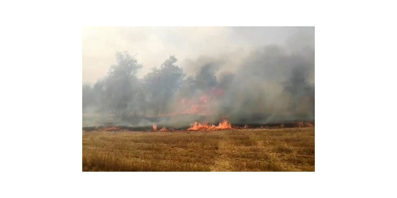 Isparta’da traktörden sıçrayan yangın korku dolu anlar yaşattı