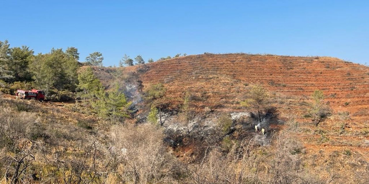 Bördübet’teki yangın büyümeden söndürüldü