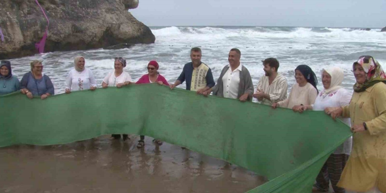 Şile’de festival coşkusu devam ediyor: Şile bezi ritüeli yapıldı