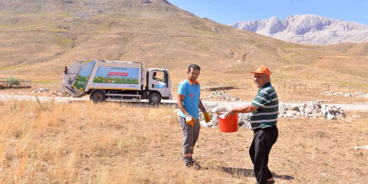 Alanya’da yaylaların çöp sorunu çözüldü