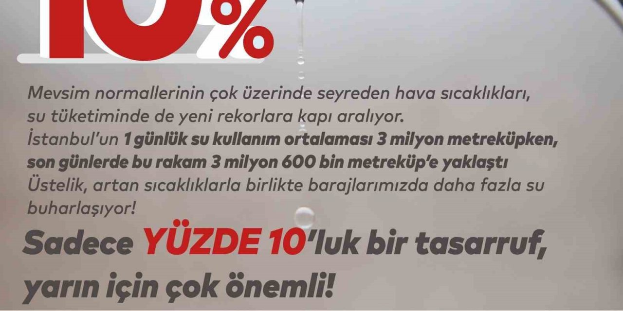 İBB Başkanı Ekrem İmamoğlu’ndan su tasarrufu çağrısı