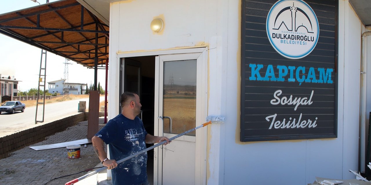 Dulkadiroğlu sosyal tesislerinde bakım ve onarım