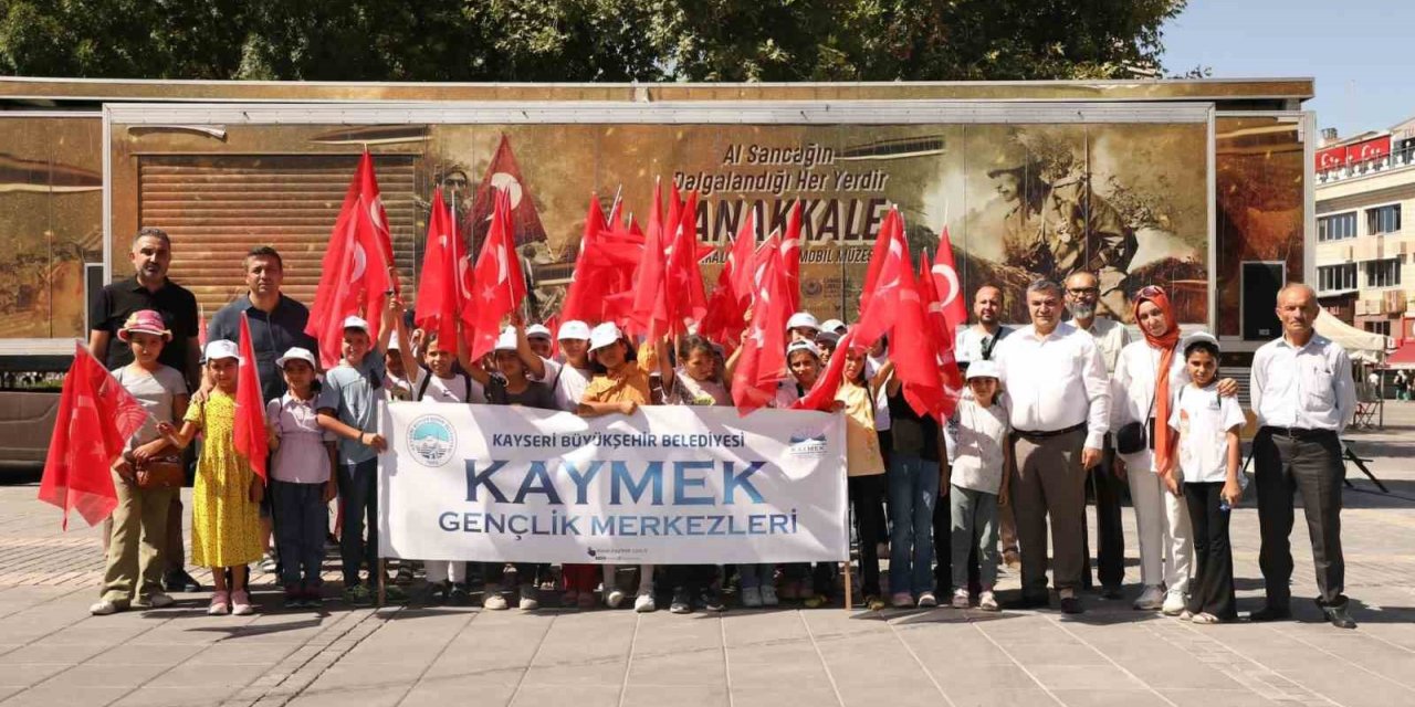 KAYMEK’in minik öğrencileri Çanakkale ruhunu yaşadı