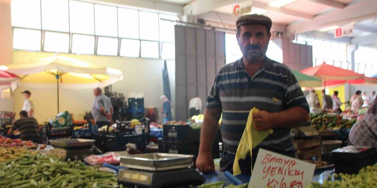 Yerli Bilecik bamyanın kilosu 80 liradan tezgâhlarda