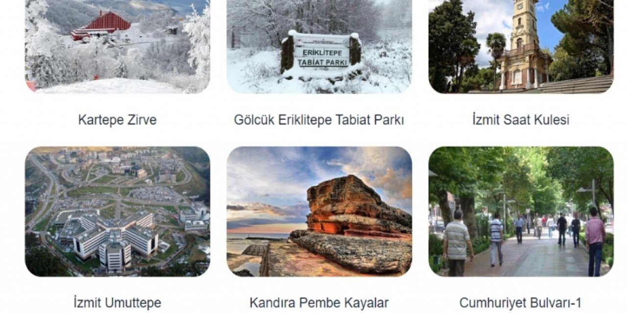 Kocaeli’nin turistik mekanları cepte