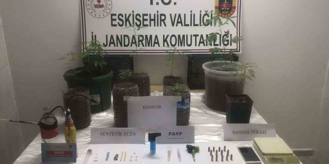 Uyuşturucu madde imal eden ve satan şahsa jandarma operasyonu