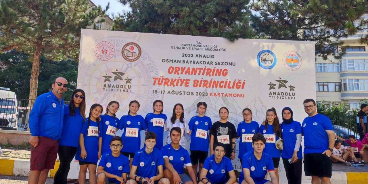Manisalı sporcular, Oryantiring Türkiye Şampiyonası’na damga vurdu