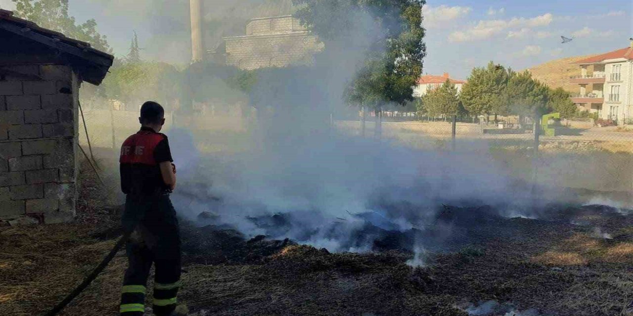 Çankırı’da çıkan ot yangını kısa sürede söndürüldü