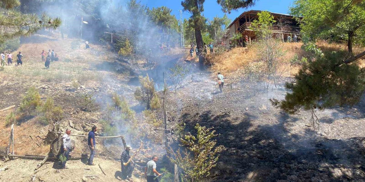 Adana’da orman yangını büyümeden söndürüldü