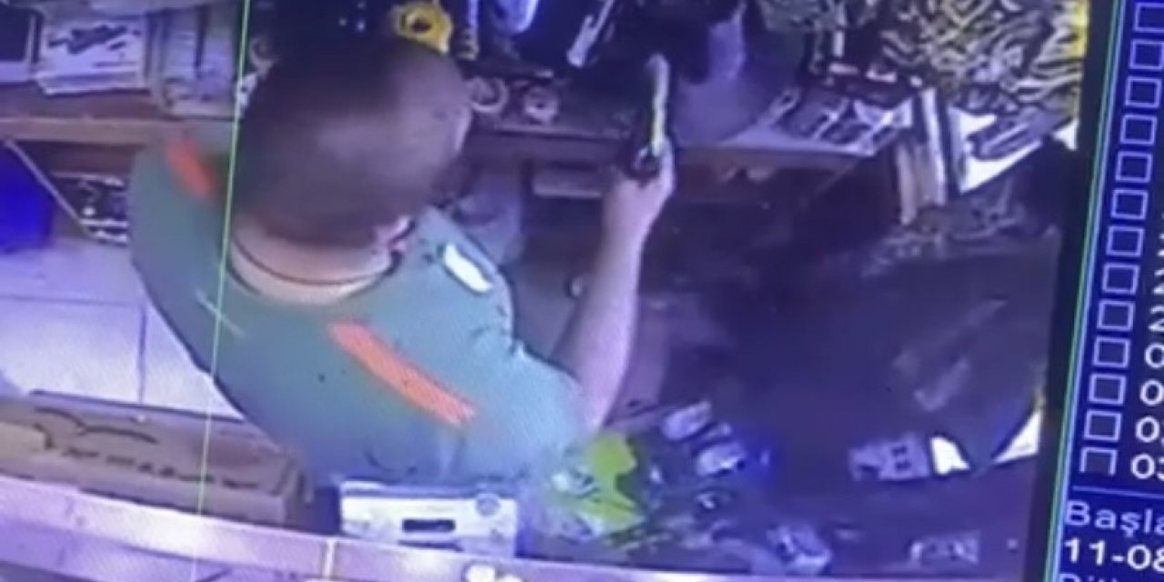 Biga’da av malzemeleri satan işyerinden kurusıkı tabanca çalan hırsız yakalandı