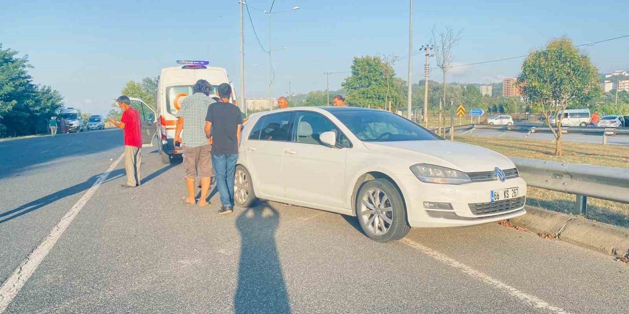 Ordu’da trafik kazası: 1’i polis 3 yaralı
