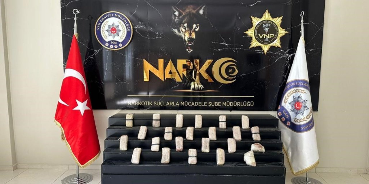 Van’da 13 kilo 534 gram uyuşturucu ele geçirildi