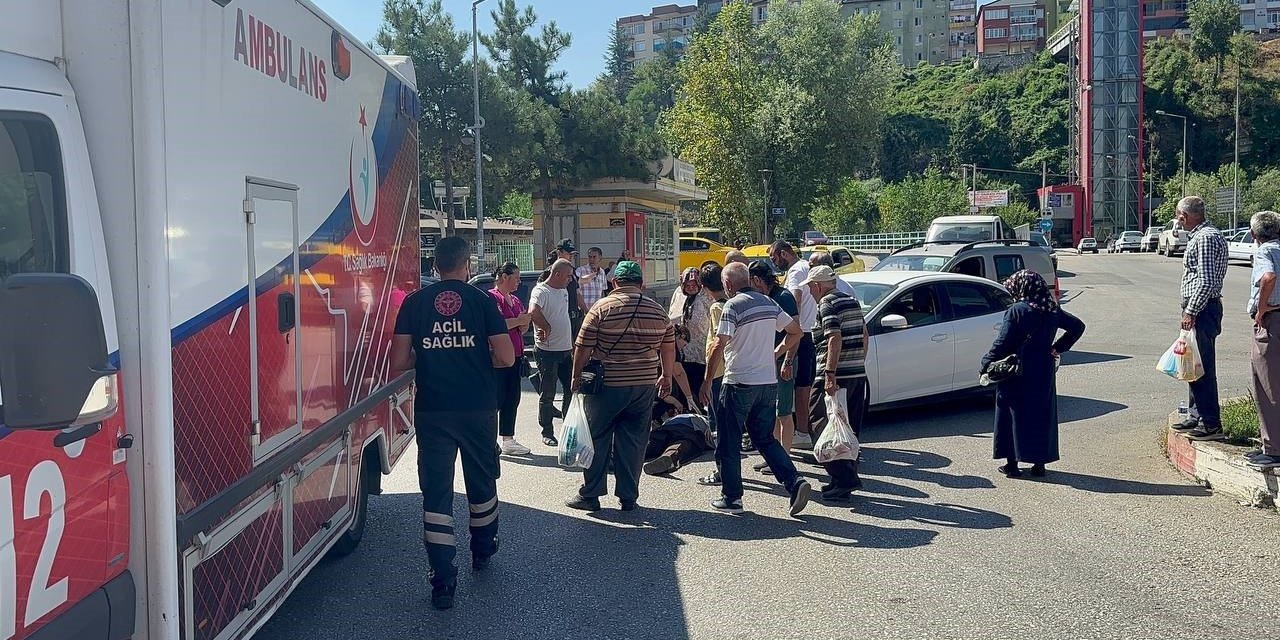 Karabük’te otomobilin çarptığı yaya yaralandı