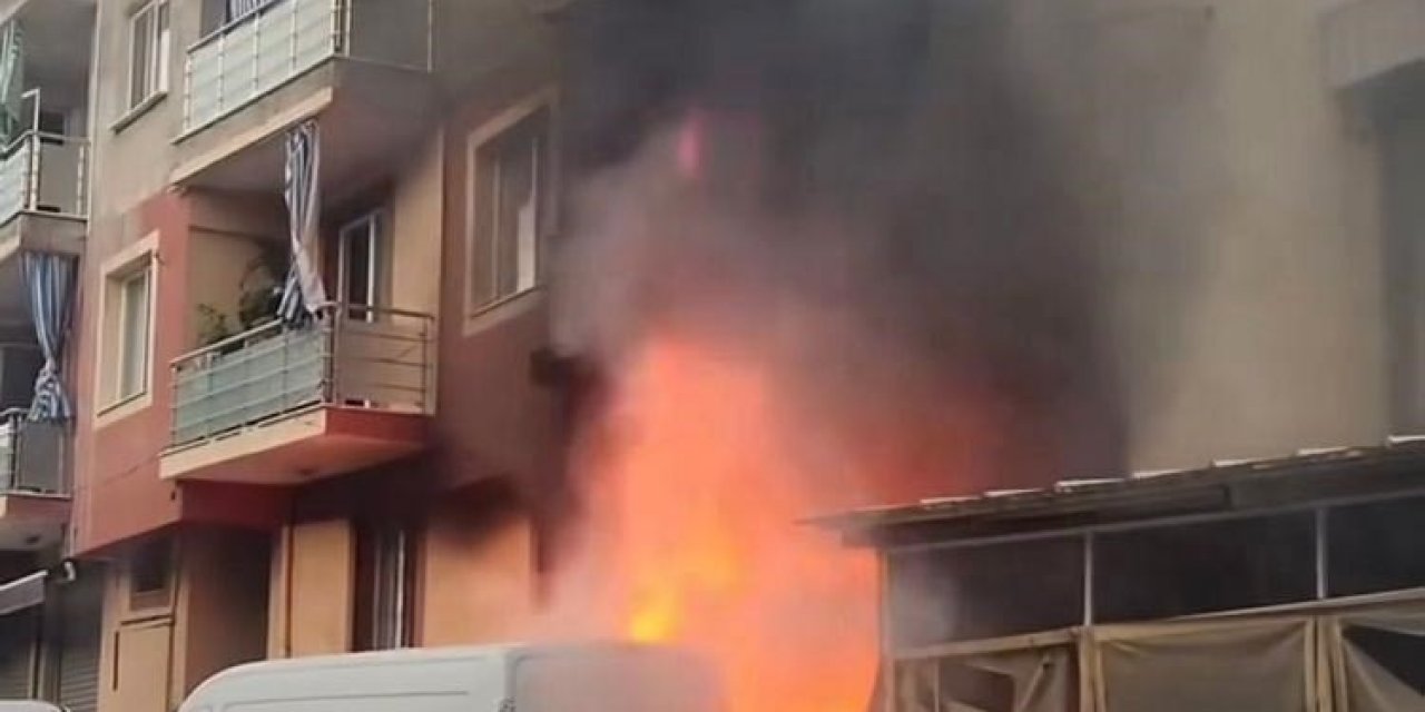 Depoda çıkan yangında 4’ü çocuk 8 kişi dumandan etkilendi