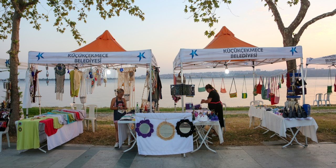 Küçükçekmece Belediyesi Kadın Emeği Pazarı Göl kenarında vatandaşlarla buluşuyor