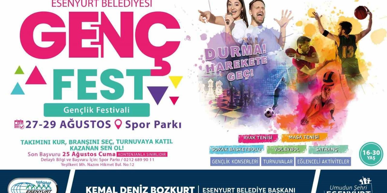 Esenyurt’un ilk Gençlik Festivali başlıyor