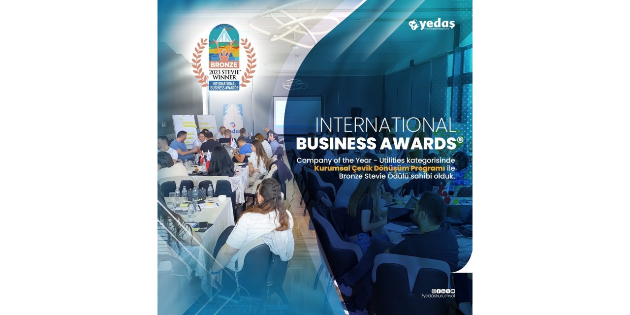 YEDAŞ’a ’Bronze Stevie Ödülü’