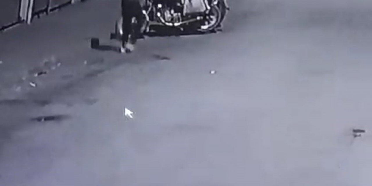 Iğdır’da motosiklet hırsızlığı güvenlik kamerasına yansıdı